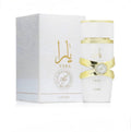 Yara perfume bottle with packaging on a white background