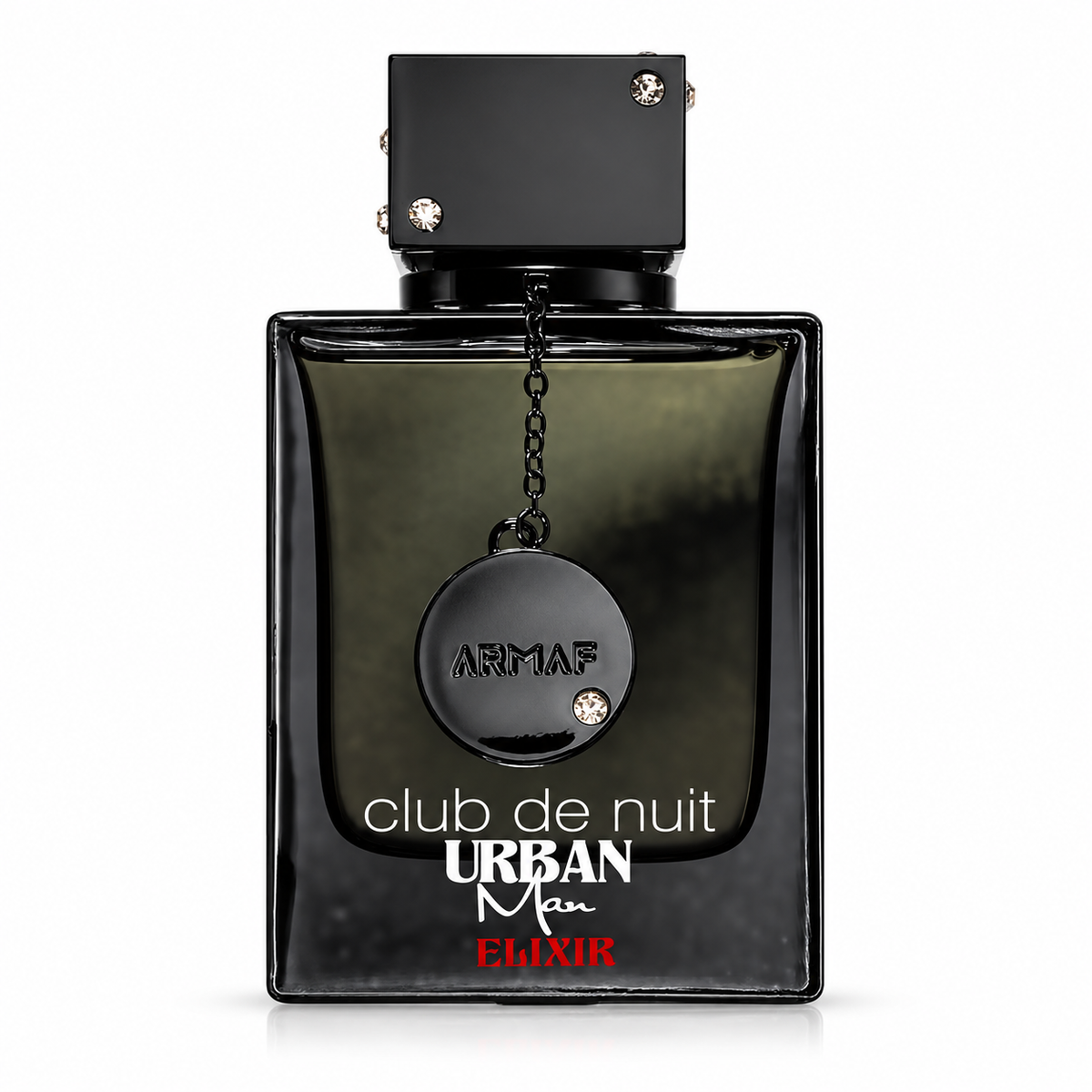 Armaf Urban Man Elixir, frasco centrado en fondo blanco sin marcas